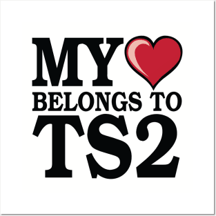 My Heart Belongs to TS2 - Black Posters and Art